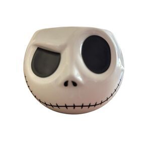 Disney Nightmare Before Christmas Jack Skellington Mug Black Crooked‎ Handle